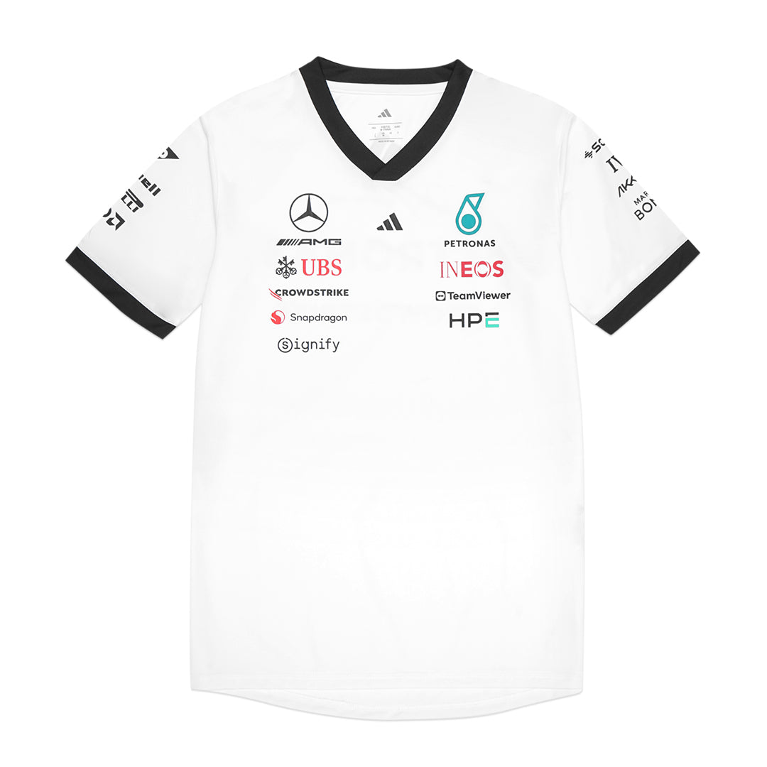 ADD X Mercedes AMG Petronas F1 Team V Neck Jersey T-Shirt