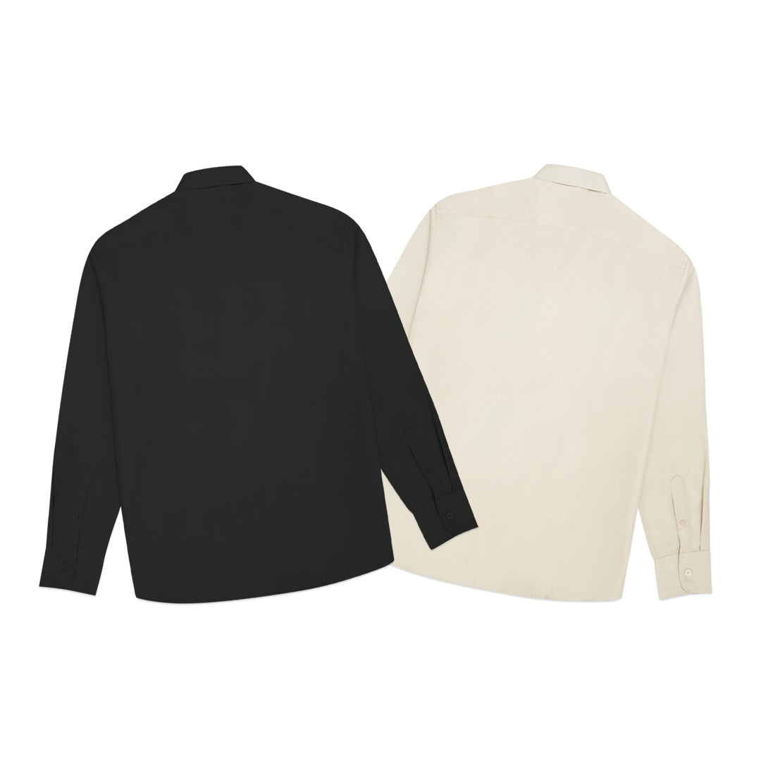 FOLX Refine Textured Pocket Long Sleeve Shirt