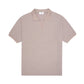 FOLX Linear Textured Open Collar Polo Shirt