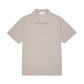 FOLX Geo Textured Open Collar Polo Shirt