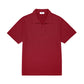 FOLX Geo Textured Open Collar Polo Shirt