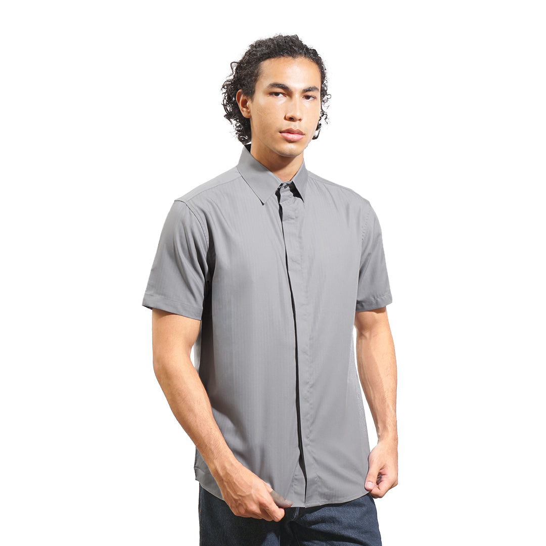 FOLX Refine Textured Short Sleeve Shirt