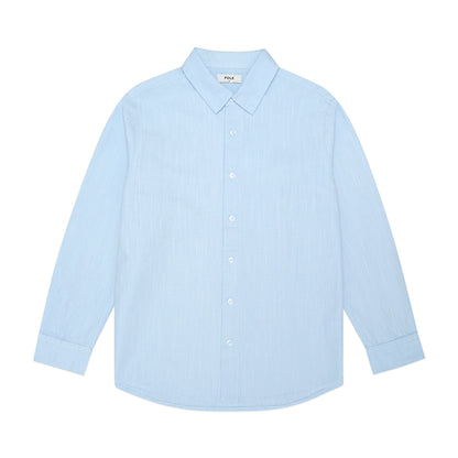 FOLX Textured Cotton Long Sleeve Shirt