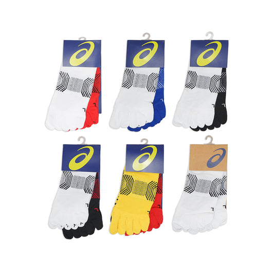ASC Five-Finger Exgrip Ankle Socks 2-Pair Pack