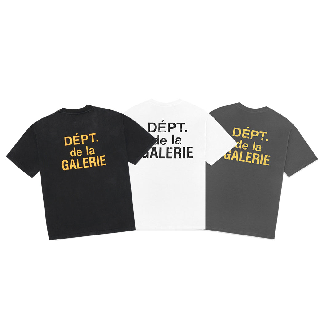 Gallery Dept Distressed Text T-Shirt