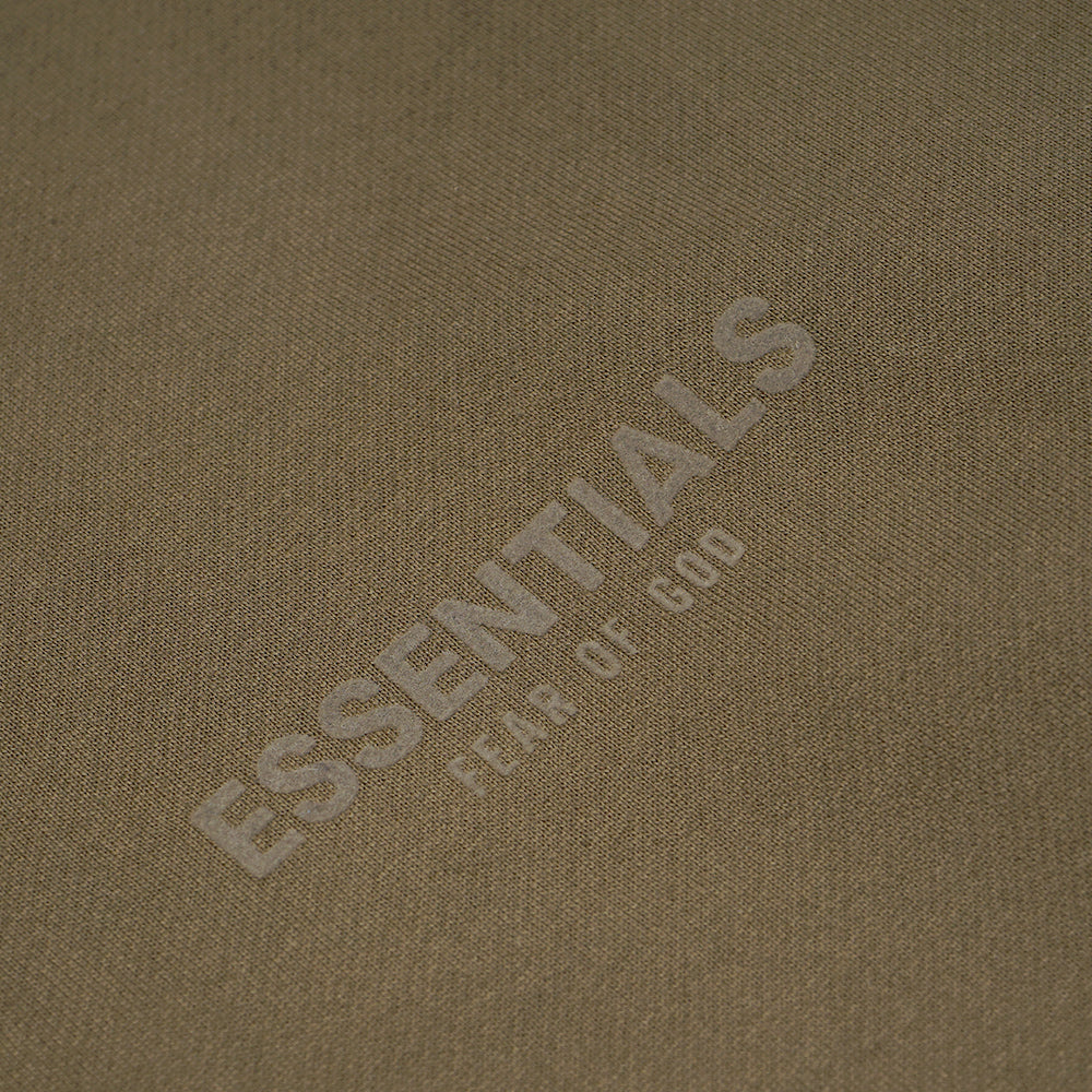 FOG Essentials Chest Solid Velvet Text Full-Zip Jacket