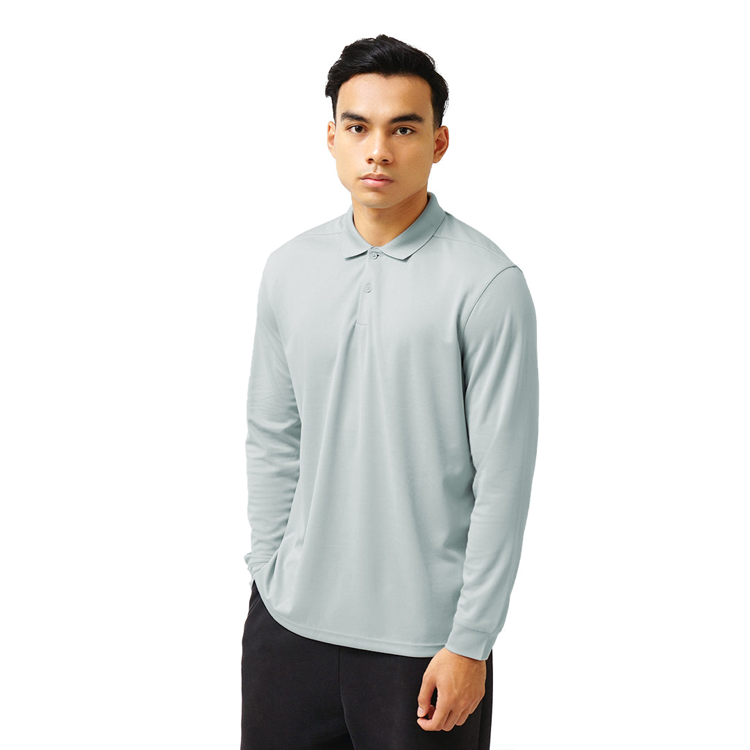 FOLX+ Performance Quick Dry Long Sleeve Polo Shirt