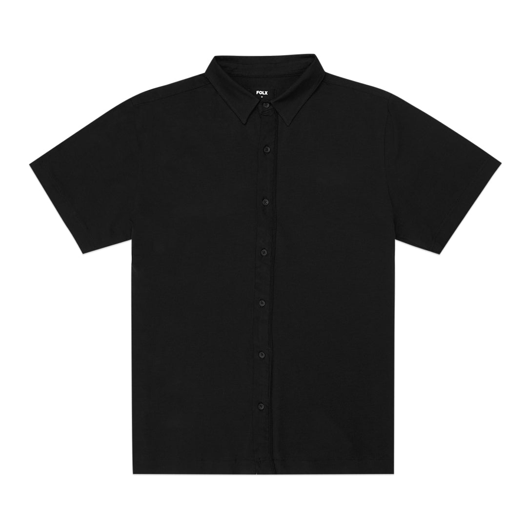 FOLX Double Plackets Short Sleeve Shirt