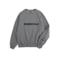 FOG Essentials Black Rubber Logo Sweatshirt