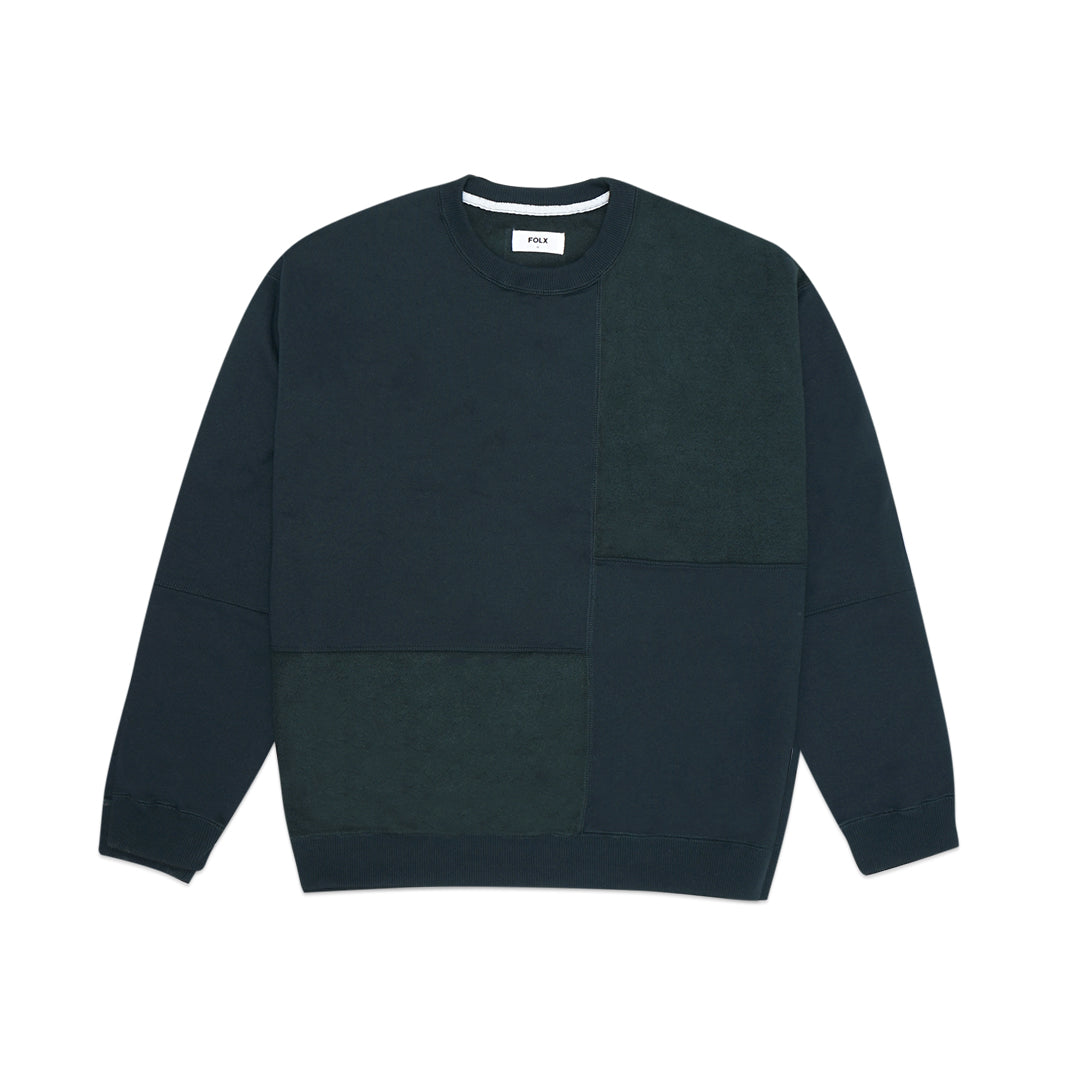 FOLX Fleece Patchwork Sweatshirt