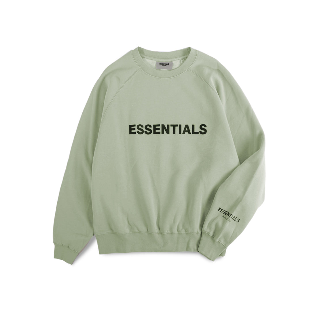 FOG Essentials Black Rubber Logo Sweatshirt