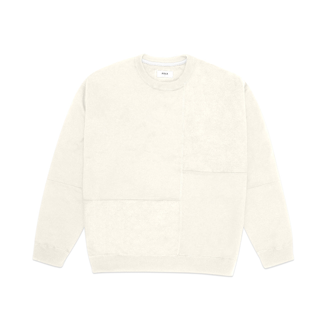 FOLX Fleece Patchwork Sweatshirt