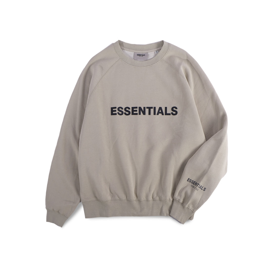 FOG Essentials Black Rubber Logo Sweatshirt