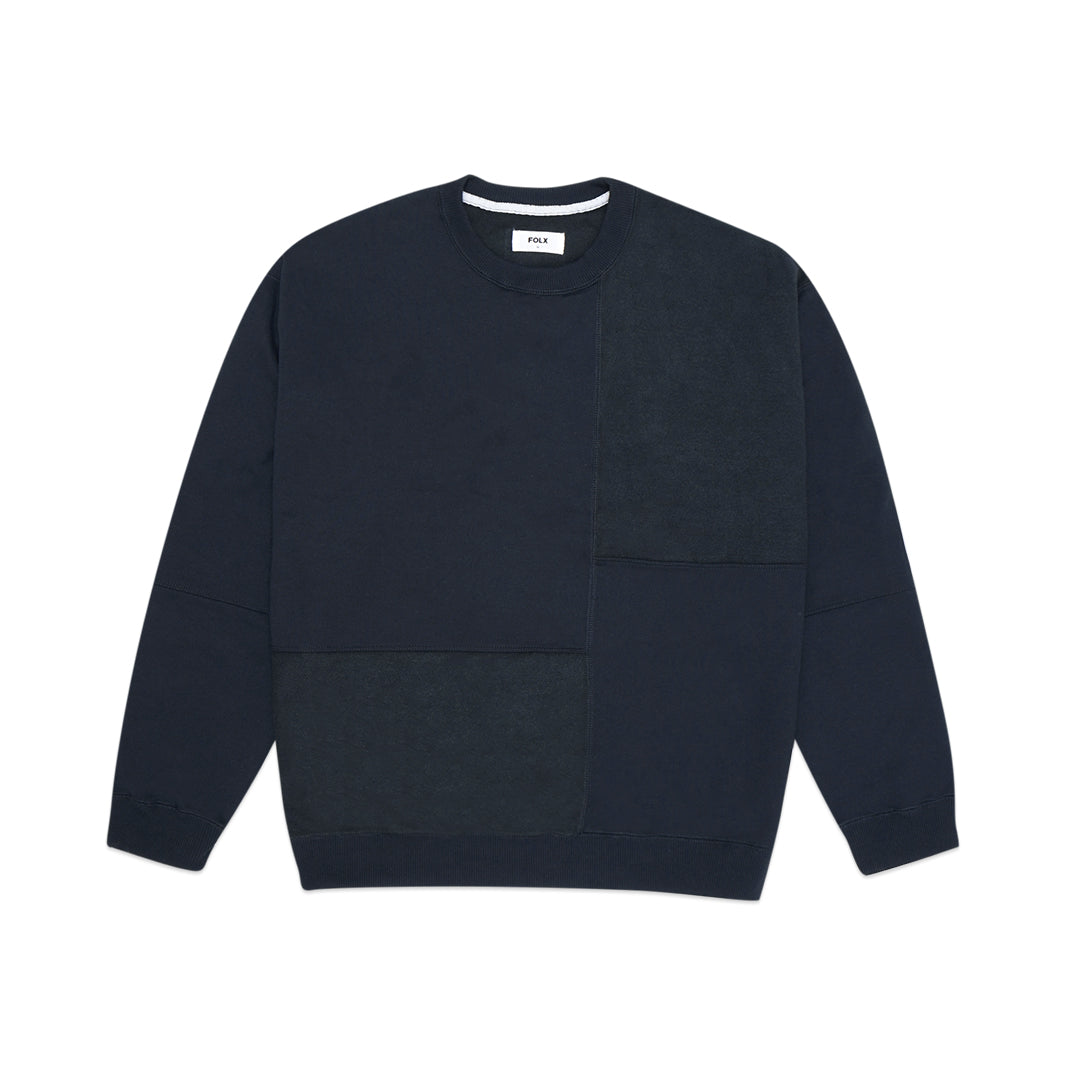FOLX Fleece Patchwork Sweatshirt