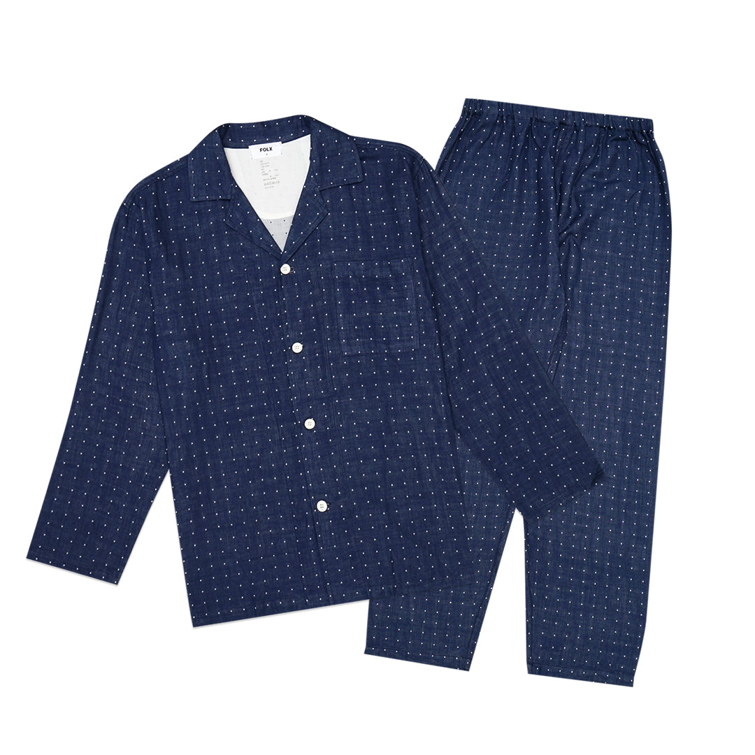 FOLX Patterned Cotton Pyjamas Set