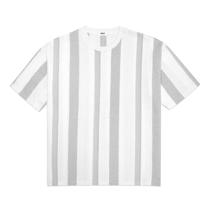 FOLX Alternating Vertical Knit T-Shirt