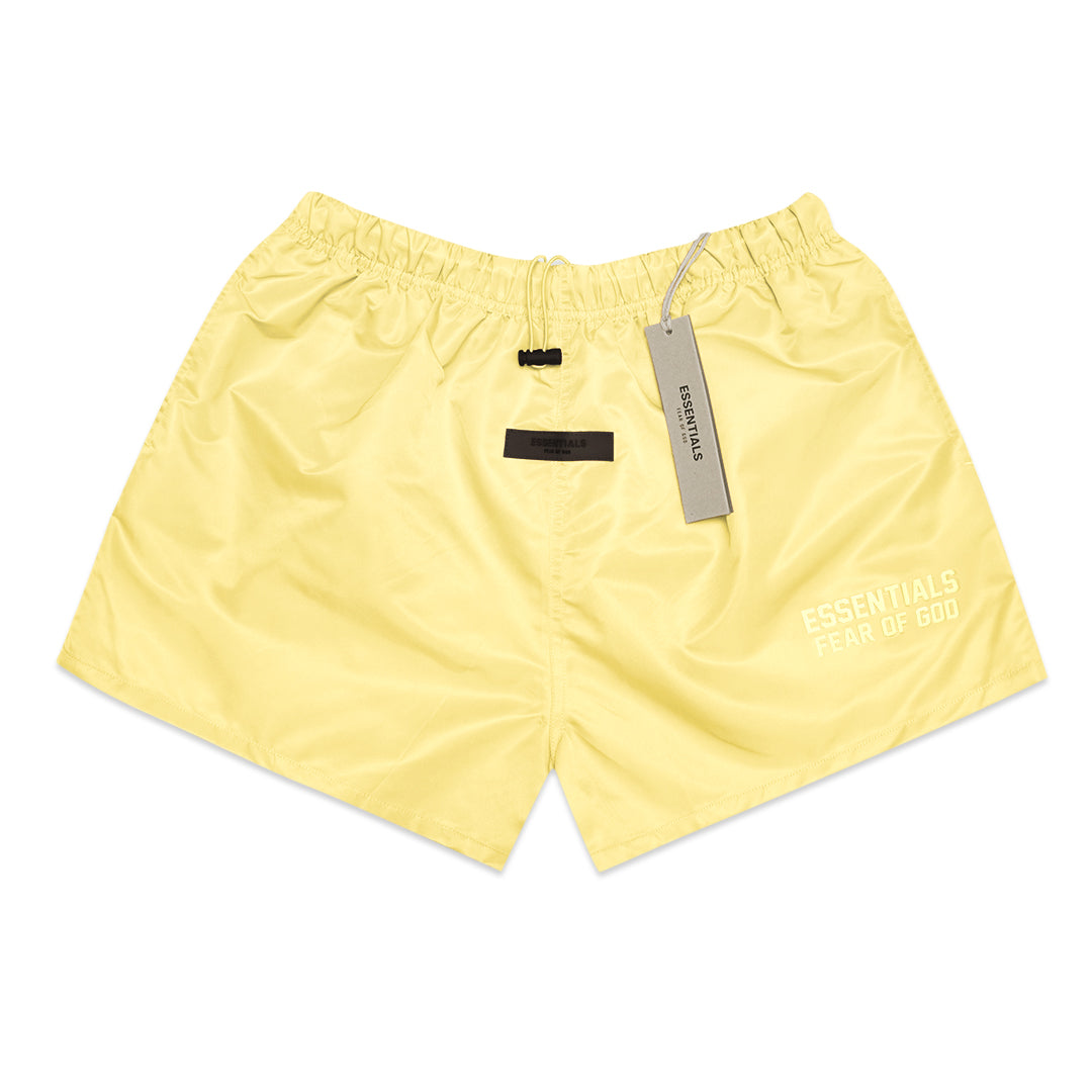 FOG Essentials Velvet Text Running Nylon Shorts