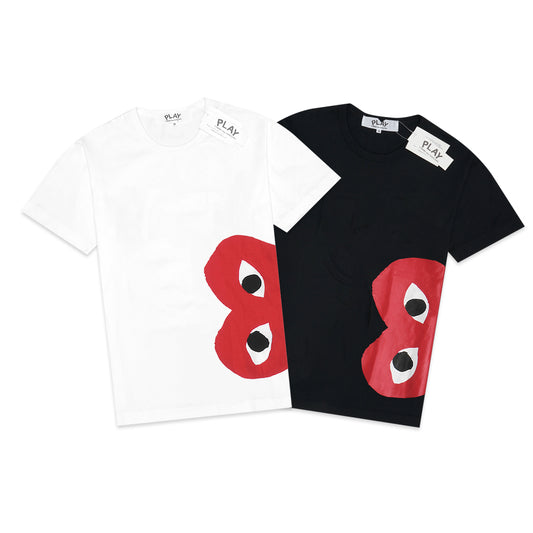 CDG Play Side Half Heart T-Shirt