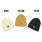 CHT WIP Ink Splash Rib Knit Beanie Hat