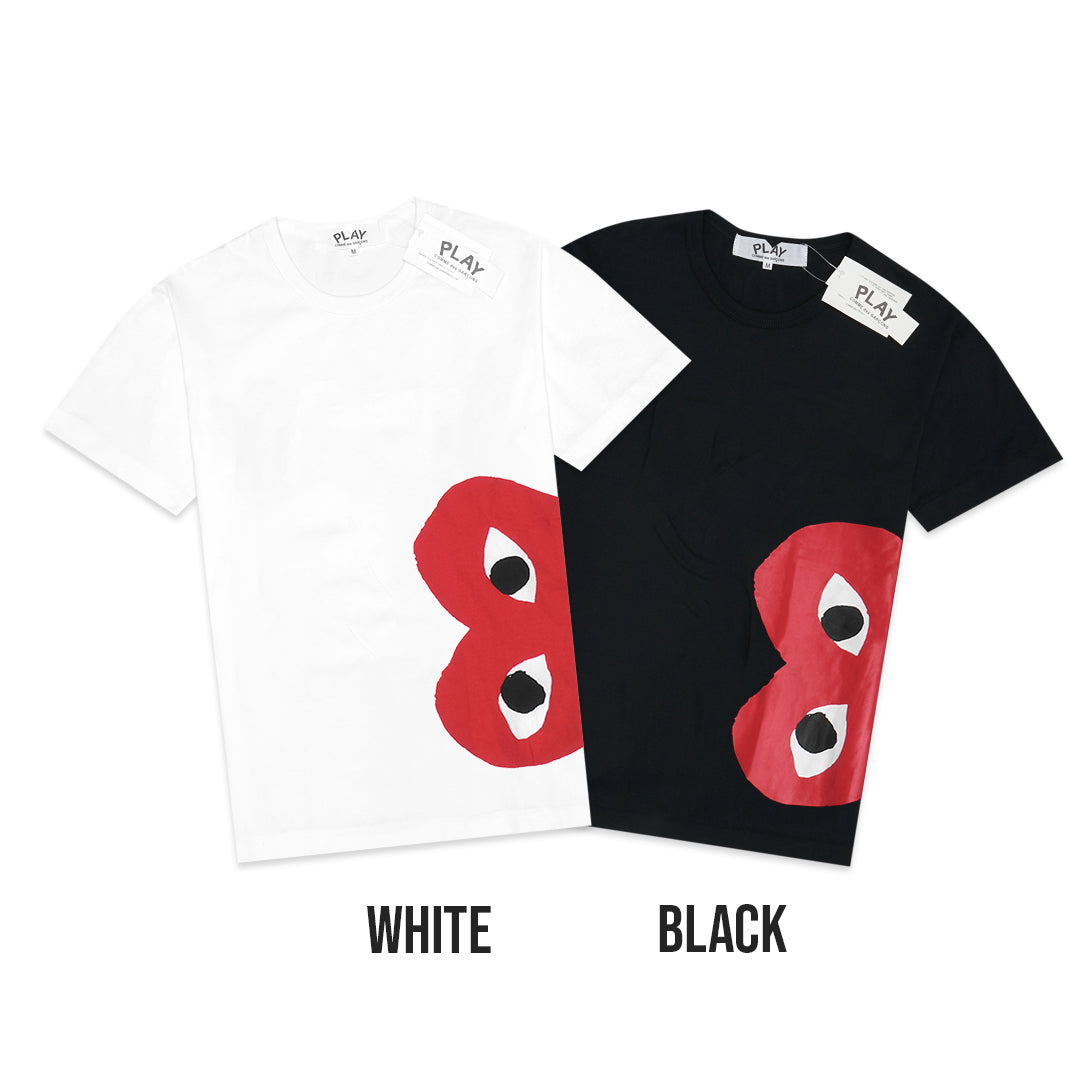 CDG Play Side Half Heart T-Shirt