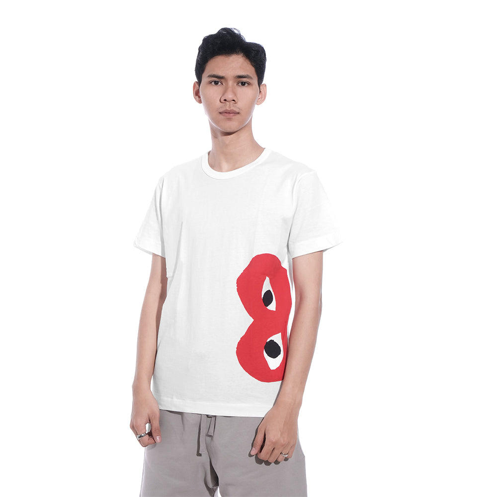 CDG Play Side Half Heart T-Shirt