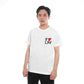 CDG Play Heart Text T-Shirt