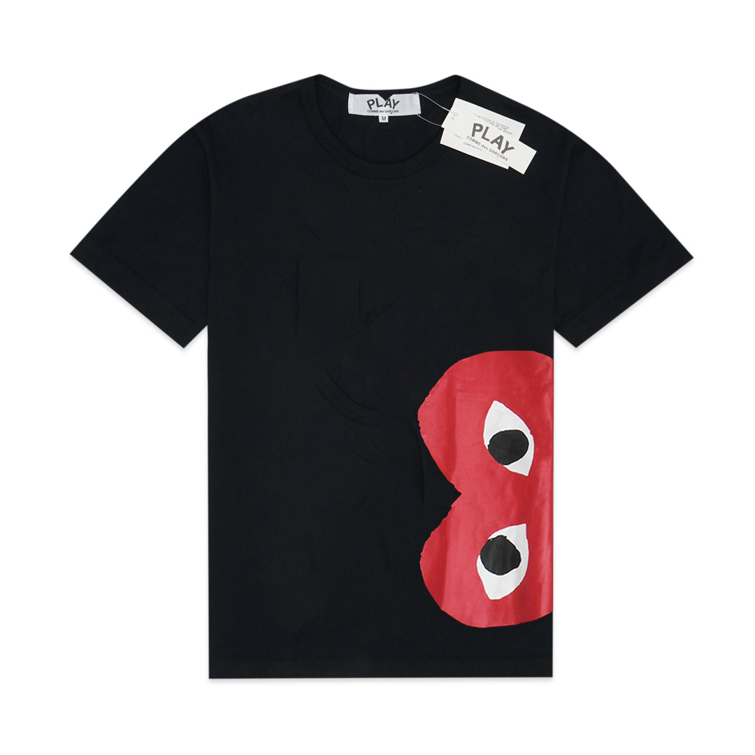 CDG Play Side Half Heart T-Shirt