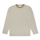 FOLX Jacquard Diamond Slash Textured Long Sleeve T-Shirt