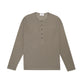 FOLX Waffle Henley Long Sleeve T-Shirt