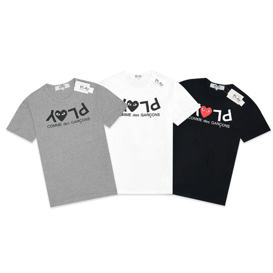 CDG Play Inverted Text T-Shirt