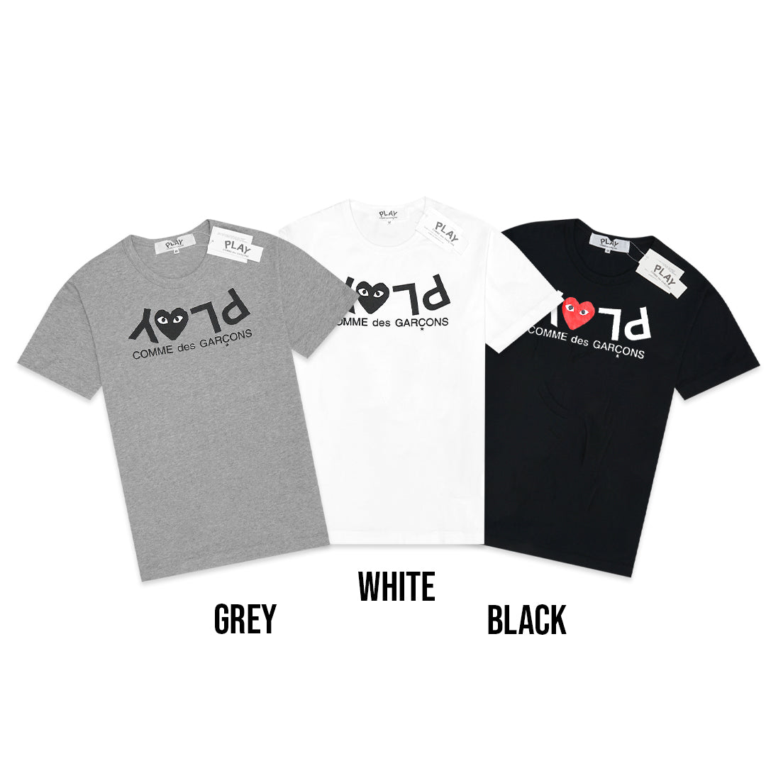 CDG Play Inverted Text T-Shirt