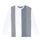 FOLX Vertical Patchwork Long Sleeve T-Shirt