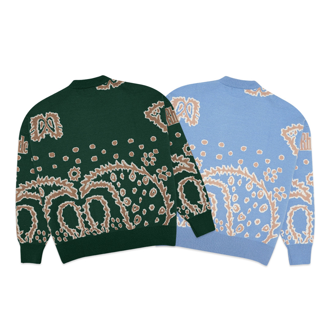 Rhude Intarsia Knit Crewneck Sweater