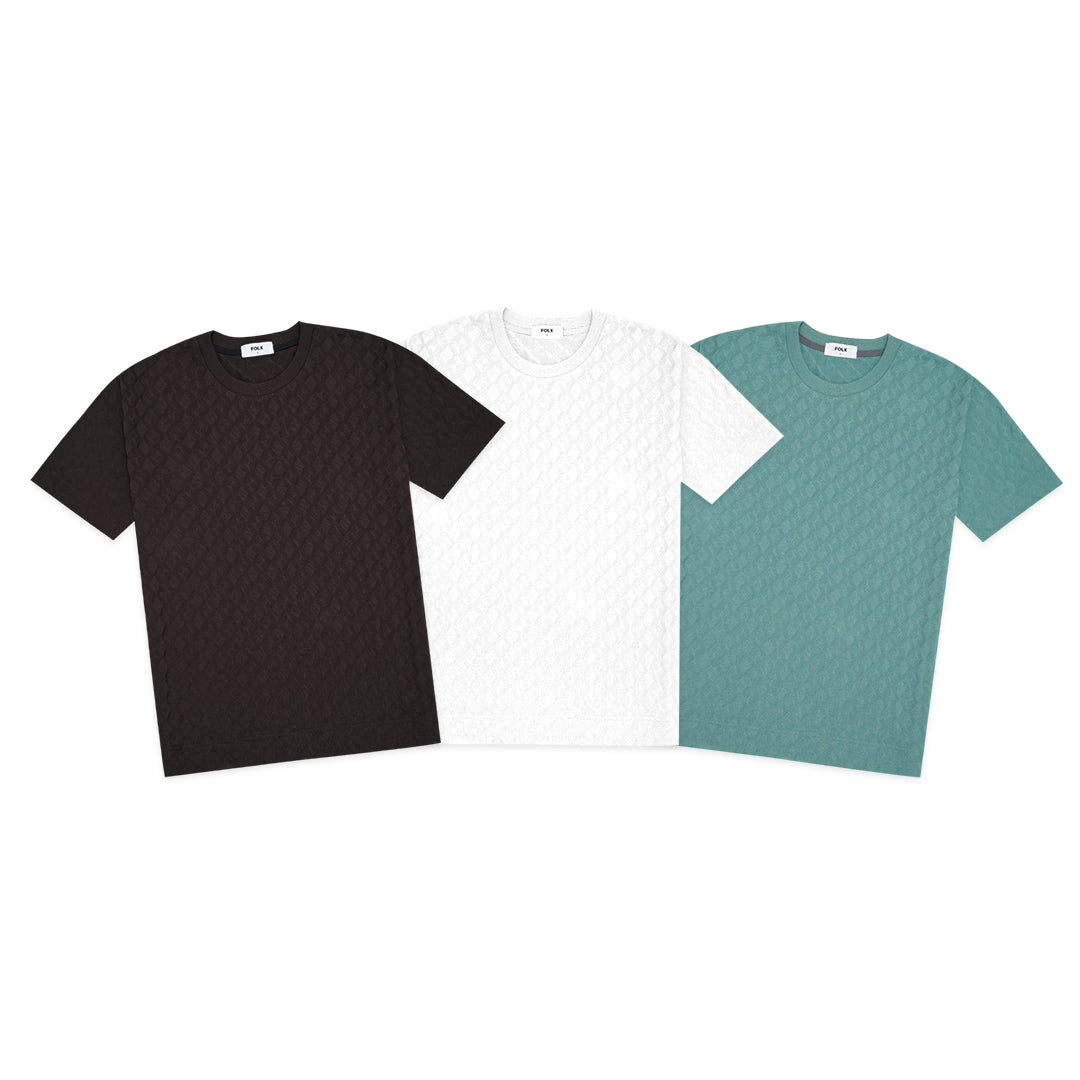 FOLX Diamond Textured T-Shirt