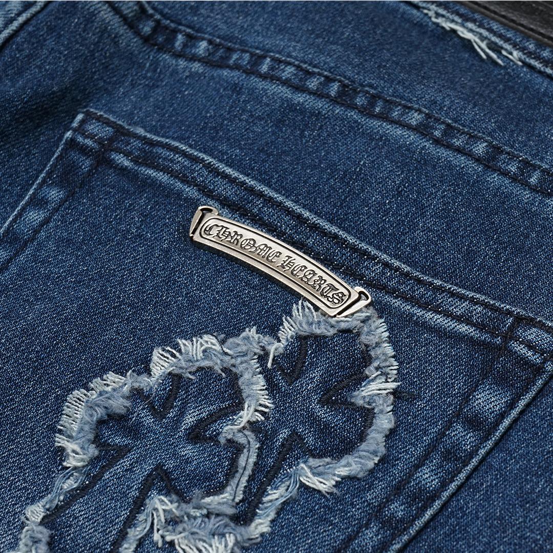 CHR Multi Cross Patch Denim Jeans