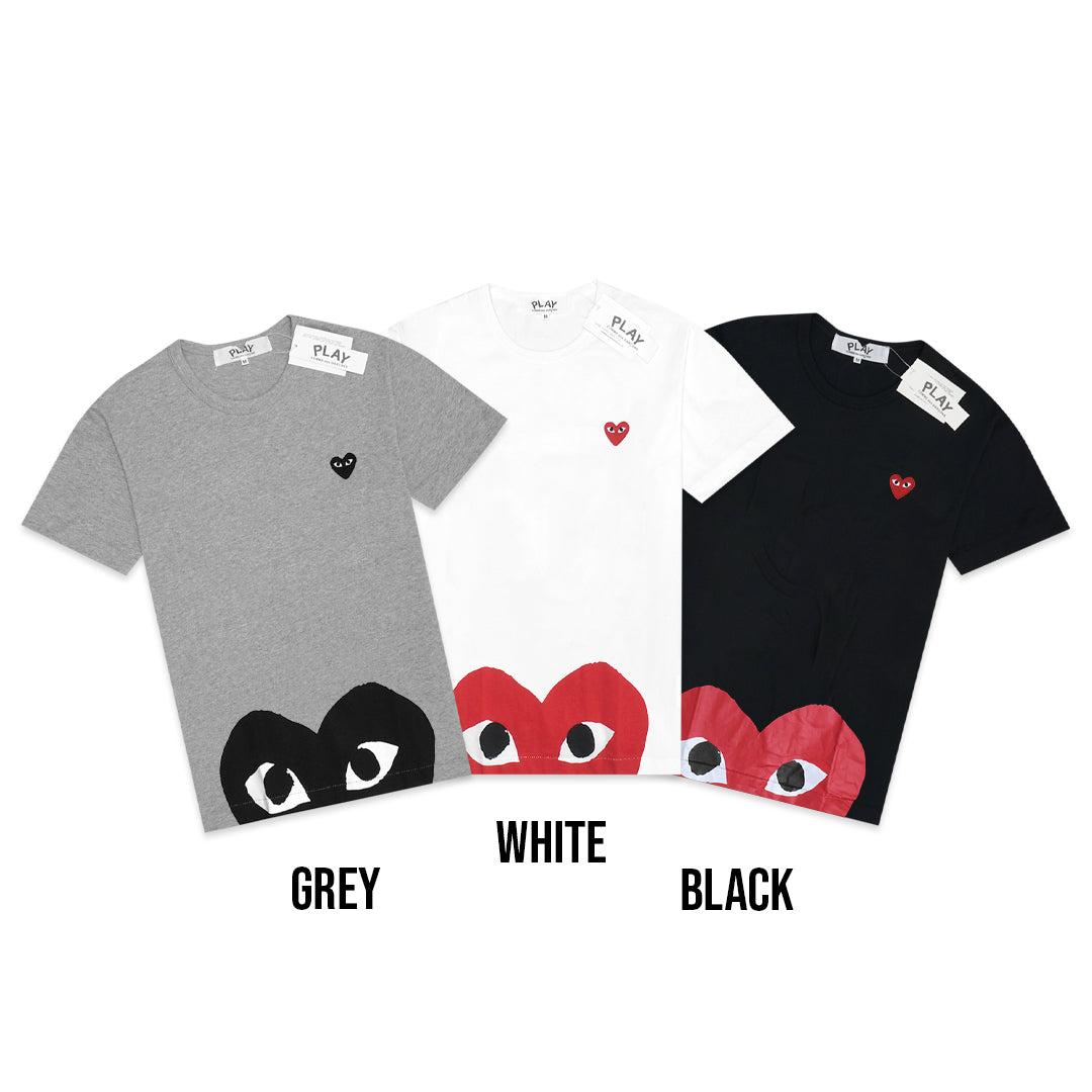 CDG Play Bottom Half Heart T-Shirt