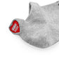 HMD Heart Embroidery No Show Socks