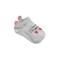 HMD Heart Embroidery No Show Socks