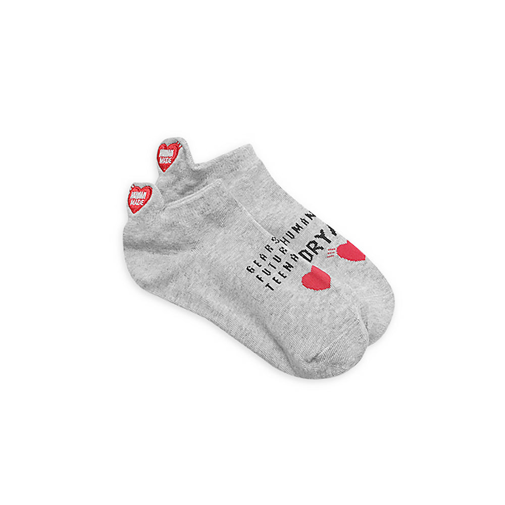 HMD Heart Embroidery No Show Socks