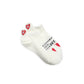 HMD Heart Embroidery No Show Socks