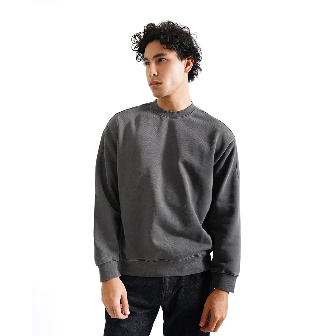 FOLX Washed Terry Crewneck Sweatshirt
