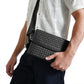 FOLX Intrecciato Front Flap Clutch