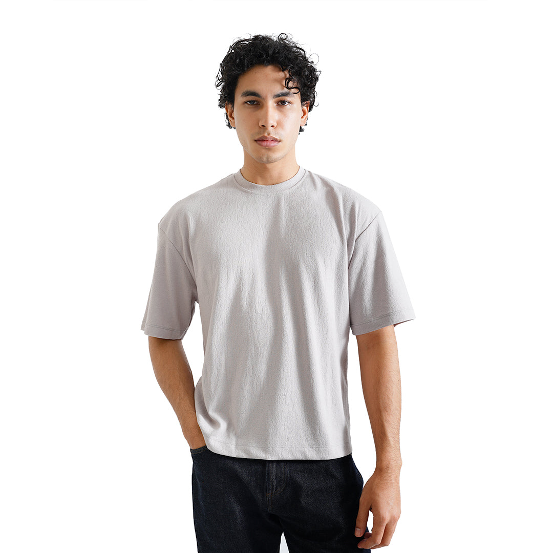 FOLX Oversized Cracked Texture T-Shirt