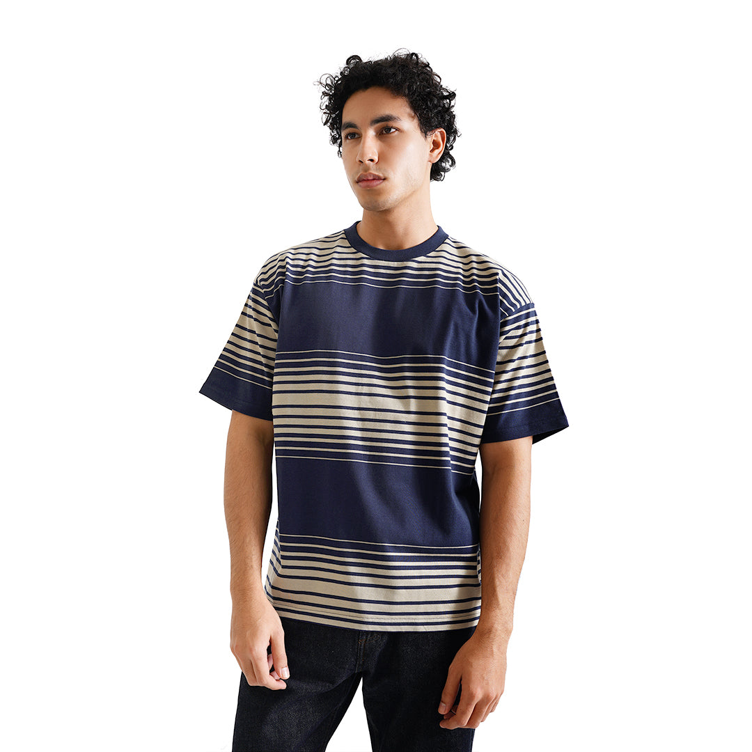 FOLX Double Colors Stripes T-Shirt