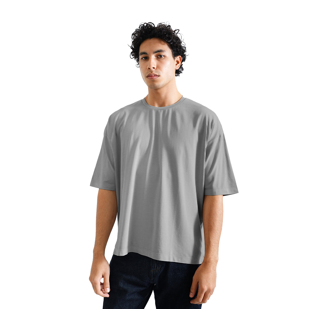 FOLX Oversize Fit Mercerised Cotton T-Shirt