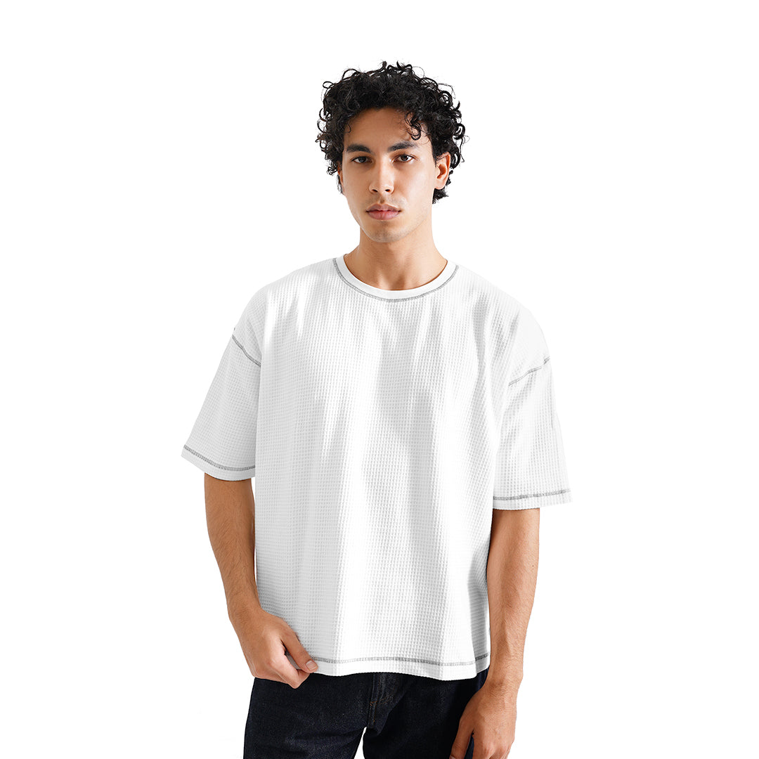 FOLX Top Stitches Waffle T-Shirt