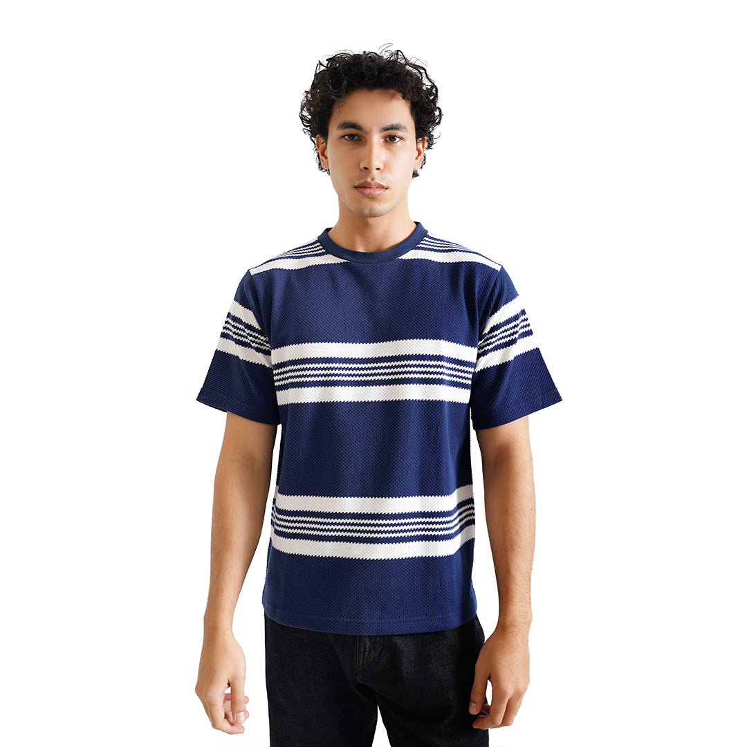 FOLX Stripes Waffle T-Shirt