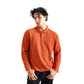 FOLX Vertical Texture Long Sleeve Polo Shirt