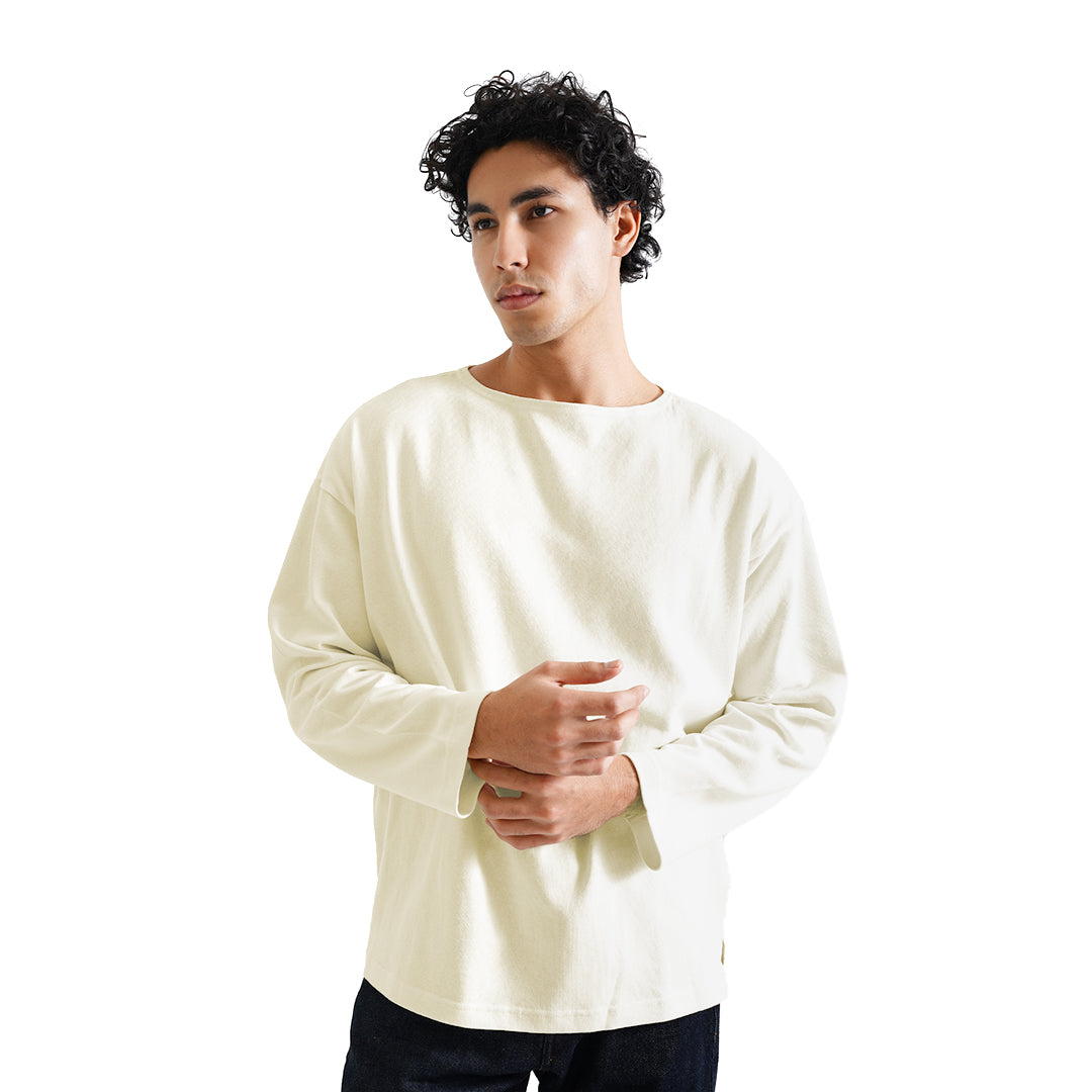 FOLX Boat Neck Long Sleeve T-Shirt