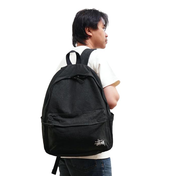 Stussy Logo Canvas Backpack – SANGKIL